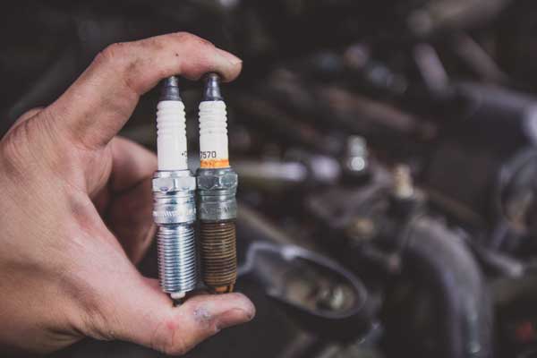Worn-out spark plugs